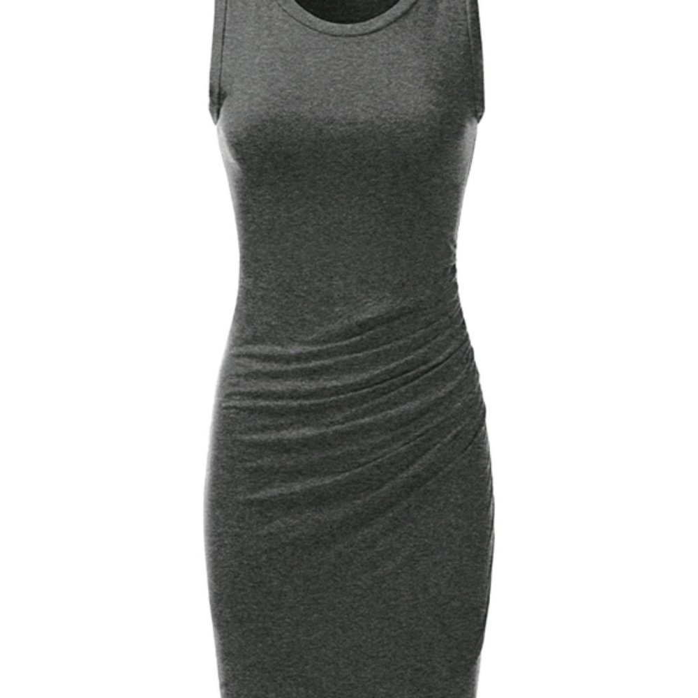 Doublju  Tulip Hem Grey Tank Dress size L